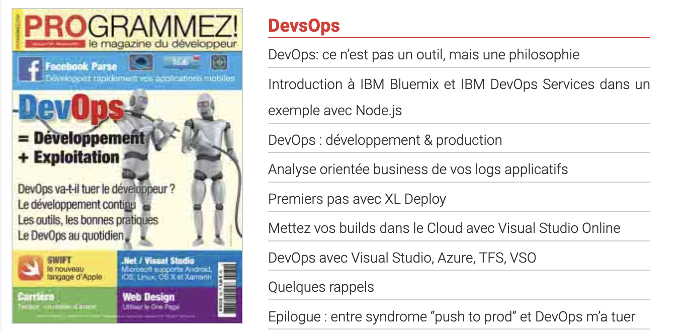 Programmez! #180 – Dossier DevOps