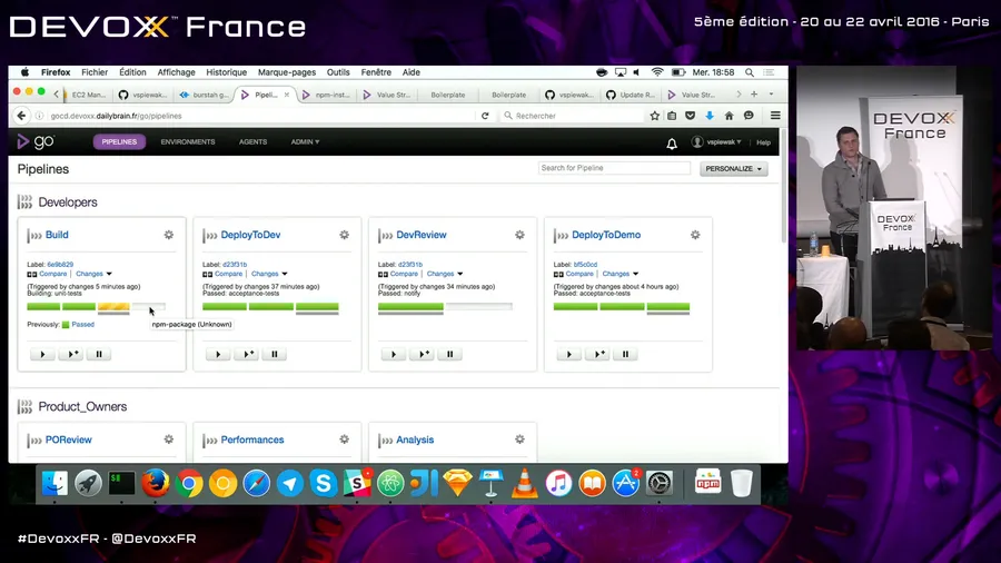 Devoxx France 2016 — Continuous Delivery avec GoCD